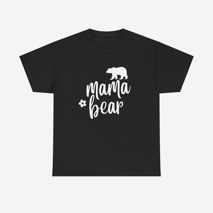 Mama Bear - Funny Mom T-Shirt - Women's Unisex Cotton T-Shirt Graphic Printed Design Casual Short Sleeve Tee Tops