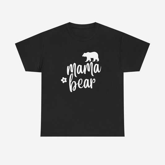 Mama Bear - Funny Mom T-Shirt - Women's Unisex Cotton T-Shirt Graphic Printed Design Casual Short Sleeve Tee Tops