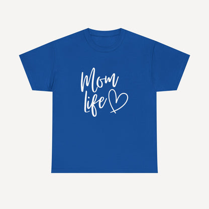 Mom Life - Funny Mom T-Shirt - Women's Unisex Cotton T-Shirt Graphic Printed Design Casual Short Sleeve Tee Tops