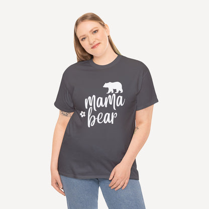 Mama Bear - Funny Mom T-Shirt - Women's Unisex Cotton T-Shirt Graphic Printed Design Casual Short Sleeve Tee Tops