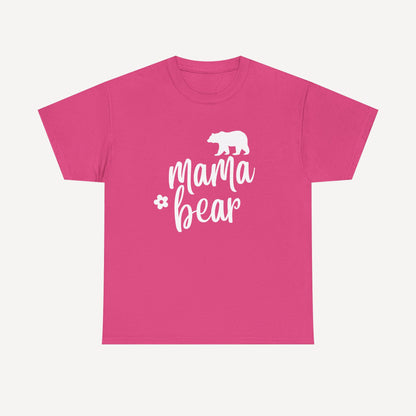 Mama Bear - Funny Mom T-Shirt - Women's Unisex Cotton T-Shirt Graphic Printed Design Casual Short Sleeve Tee Tops