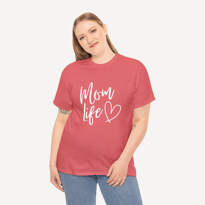 Mom Life - Funny Mom T-Shirt - Women's Unisex Cotton T-Shirt Graphic Printed Design Casual Short Sleeve Tee Tops