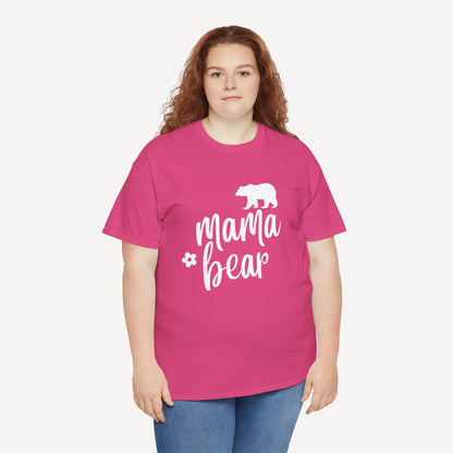 Mama Bear - Funny Mom T-Shirt - Women's Unisex Cotton T-Shirt Graphic Printed Design Casual Short Sleeve Tee Tops
