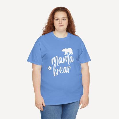 Mama Bear - Funny Mom T-Shirt - Women's Unisex Cotton T-Shirt Graphic Printed Design Casual Short Sleeve Tee Tops