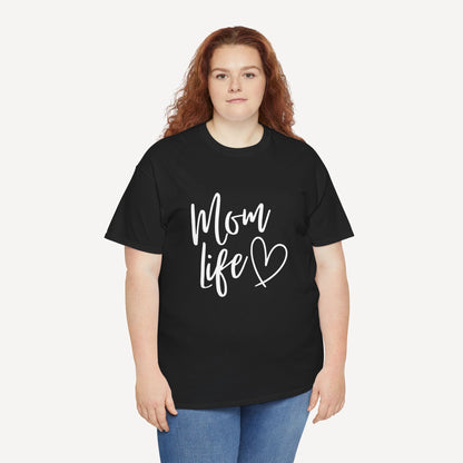 Mom Life - Funny Mom T-Shirt - Women's Unisex Cotton T-Shirt Graphic Printed Design Casual Short Sleeve Tee Tops