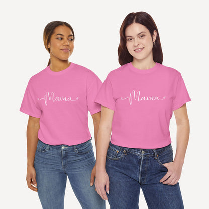 Mama - Funny Mom T-Shirt - Women's Unisex Cotton T-Shirt Graphic Printed Design Casual Short Sleeve Tee Tops