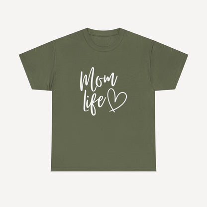 Mom Life - Funny Mom T-Shirt - Women's Unisex Cotton T-Shirt Graphic Printed Design Casual Short Sleeve Tee Tops