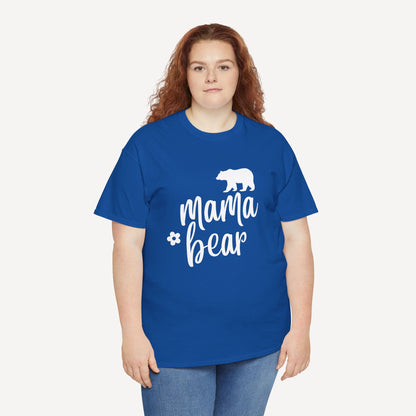 Mama Bear - Funny Mom T-Shirt - Women's Unisex Cotton T-Shirt Graphic Printed Design Casual Short Sleeve Tee Tops