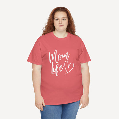Mom Life - Funny Mom T-Shirt - Women's Unisex Cotton T-Shirt Graphic Printed Design Casual Short Sleeve Tee Tops