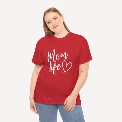 Mom Life - Funny Mom T-Shirt - Women's Unisex Cotton T-Shirt Graphic Printed Design Casual Short Sleeve Tee Tops