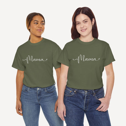 Mama - Funny Mom T-Shirt - Women's Unisex Cotton T-Shirt Graphic Printed Design Casual Short Sleeve Tee Tops