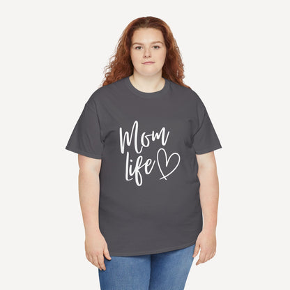 Mom Life - Funny Mom T-Shirt - Women's Unisex Cotton T-Shirt Graphic Printed Design Casual Short Sleeve Tee Tops