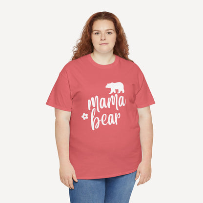 Mama Bear - Funny Mom T-Shirt - Women's Unisex Cotton T-Shirt Graphic Printed Design Casual Short Sleeve Tee Tops
