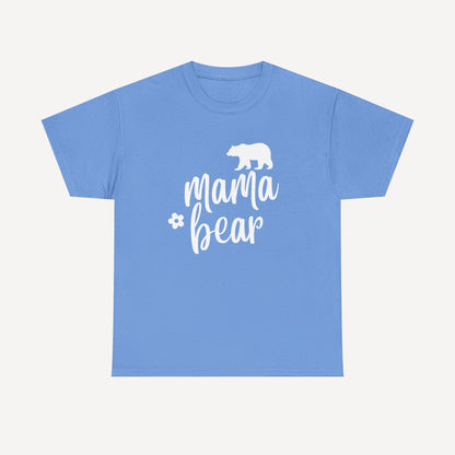 Mama Bear - Funny Mom T-Shirt - Women's Unisex Cotton T-Shirt Graphic Printed Design Casual Short Sleeve Tee Tops