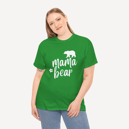 Mama Bear - Funny Mom T-Shirt - Women's Unisex Cotton T-Shirt Graphic Printed Design Casual Short Sleeve Tee Tops