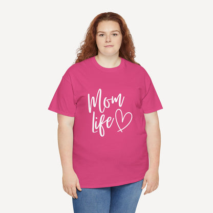 Mom Life - Funny Mom T-Shirt - Women's Unisex Cotton T-Shirt Graphic Printed Design Casual Short Sleeve Tee Tops