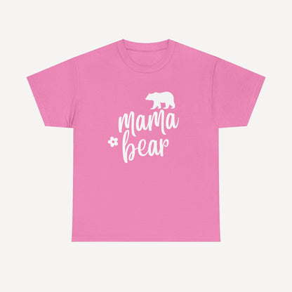 Mama Bear - Funny Mom T-Shirt - Women's Unisex Cotton T-Shirt Graphic Printed Design Casual Short Sleeve Tee Tops