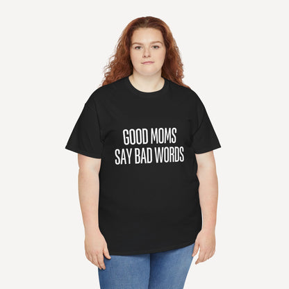 Good Moms Say Bad Words - Funny Mom T-Shirt - Women's Unisex Cotton T-Shirt Graphic Printed Design Casual Short Sleeve Tee Tops