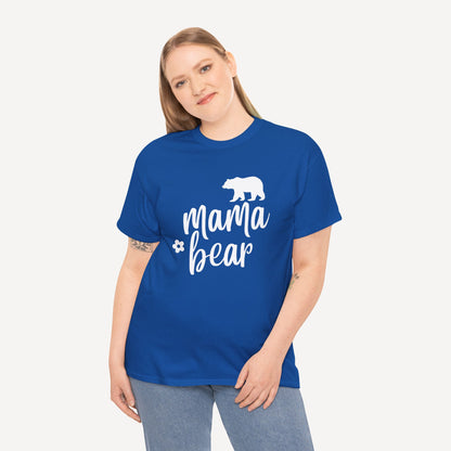 Mama Bear - Funny Mom T-Shirt - Women's Unisex Cotton T-Shirt Graphic Printed Design Casual Short Sleeve Tee Tops