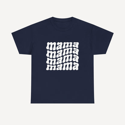 mama mama mama mama - Funny Mom T-Shirt - Women's Unisex Cotton T-Shirt Graphic Printed Design Casual Short Sleeve Tee Tops
