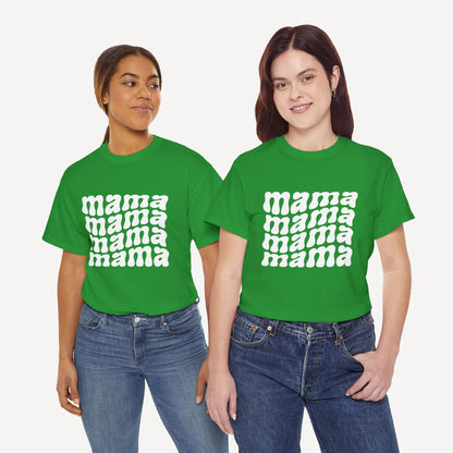 mama mama mama mama - Funny Mom T-Shirt - Women's Unisex Cotton T-Shirt Graphic Printed Design Casual Short Sleeve Tee Tops