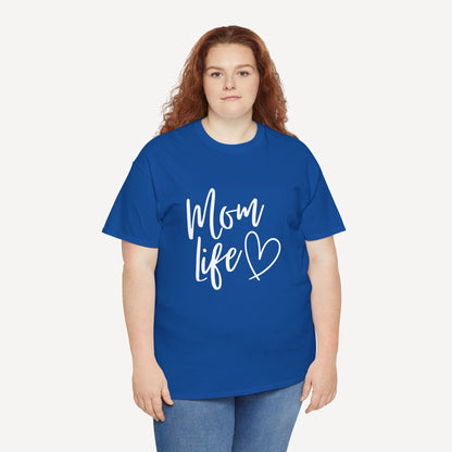 Mom Life - Funny Mom T-Shirt - Women's Unisex Cotton T-Shirt Graphic Printed Design Casual Short Sleeve Tee Tops