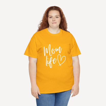 Mom Life - Funny Mom T-Shirt - Women's Unisex Cotton T-Shirt Graphic Printed Design Casual Short Sleeve Tee Tops