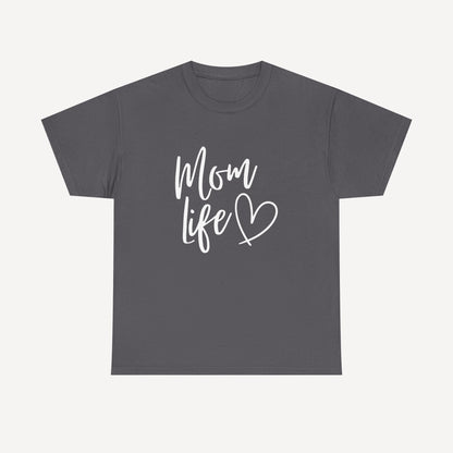 Mom Life - Funny Mom T-Shirt - Women's Unisex Cotton T-Shirt Graphic Printed Design Casual Short Sleeve Tee Tops