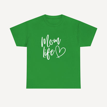 Mom Life - Funny Mom T-Shirt - Women's Unisex Cotton T-Shirt Graphic Printed Design Casual Short Sleeve Tee Tops