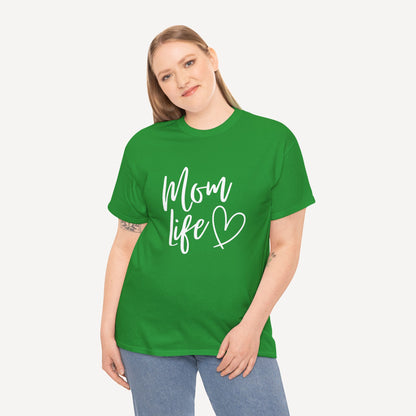 Mom Life - Funny Mom T-Shirt - Women's Unisex Cotton T-Shirt Graphic Printed Design Casual Short Sleeve Tee Tops