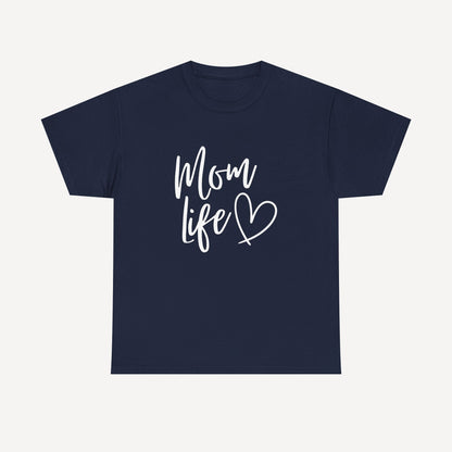 Mom Life - Funny Mom T-Shirt - Women's Unisex Cotton T-Shirt Graphic Printed Design Casual Short Sleeve Tee Tops
