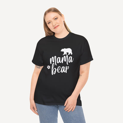 Mama Bear - Funny Mom T-Shirt - Women's Unisex Cotton T-Shirt Graphic Printed Design Casual Short Sleeve Tee Tops
