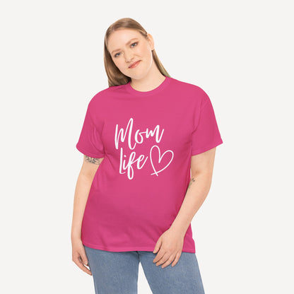Mom Life - Funny Mom T-Shirt - Women's Unisex Cotton T-Shirt Graphic Printed Design Casual Short Sleeve Tee Tops