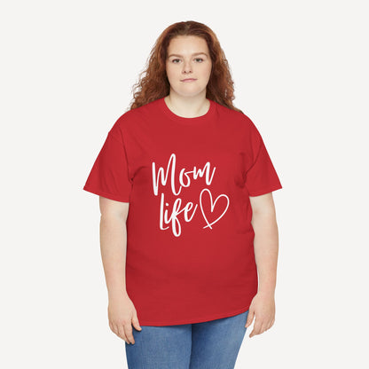 Mom Life - Funny Mom T-Shirt - Women's Unisex Cotton T-Shirt Graphic Printed Design Casual Short Sleeve Tee Tops
