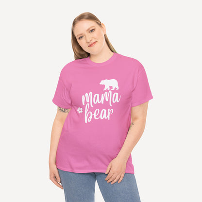 Mama Bear - Funny Mom T-Shirt - Women's Unisex Cotton T-Shirt Graphic Printed Design Casual Short Sleeve Tee Tops