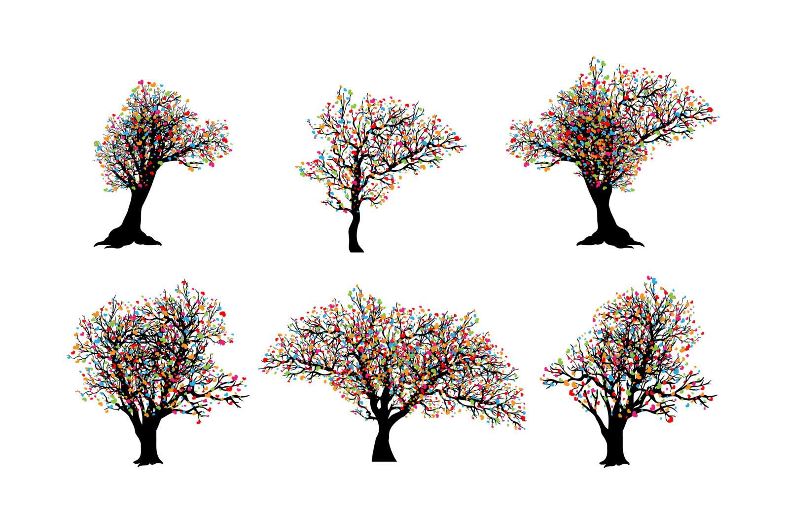 colorful tree silhouette - 0 1 scaled -