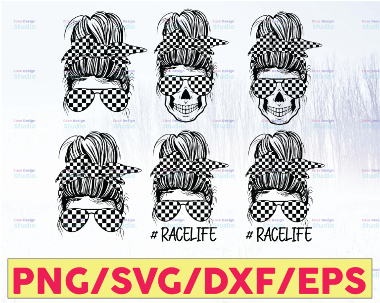 Download Racing Mom SVG Bundle, 6 Designs, Racelife Mom Svg, Checkered Flag Svg, Racing Life - Crella