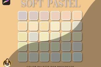 Pastel Procreate Color Palette Hex Code iPad Color 