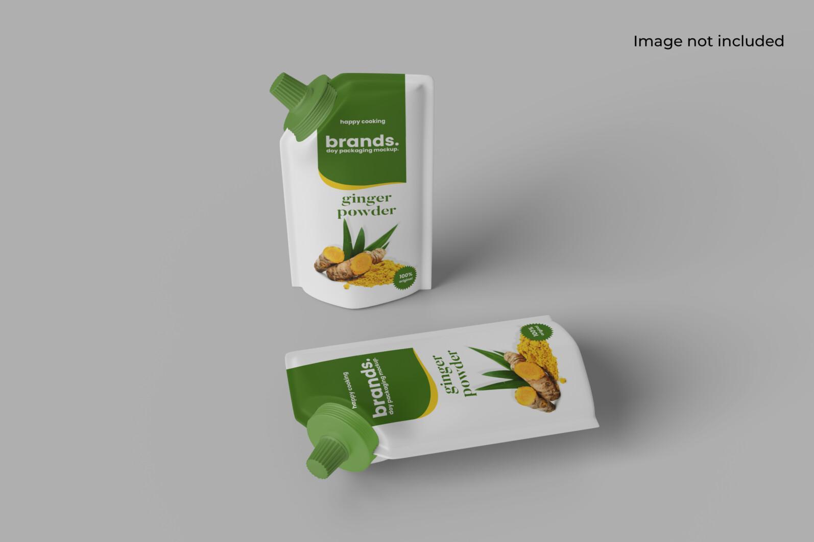 Two Spouted Pouch Packaging Mockup - Two Spouted Pouch Packaging Mockup scaled -