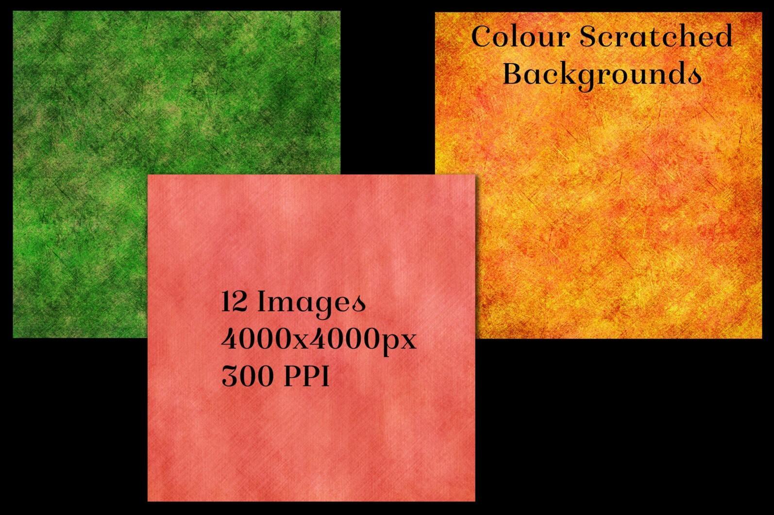 Colour Scratched Backgrounds - 12 Image Set - cs3 scaled -